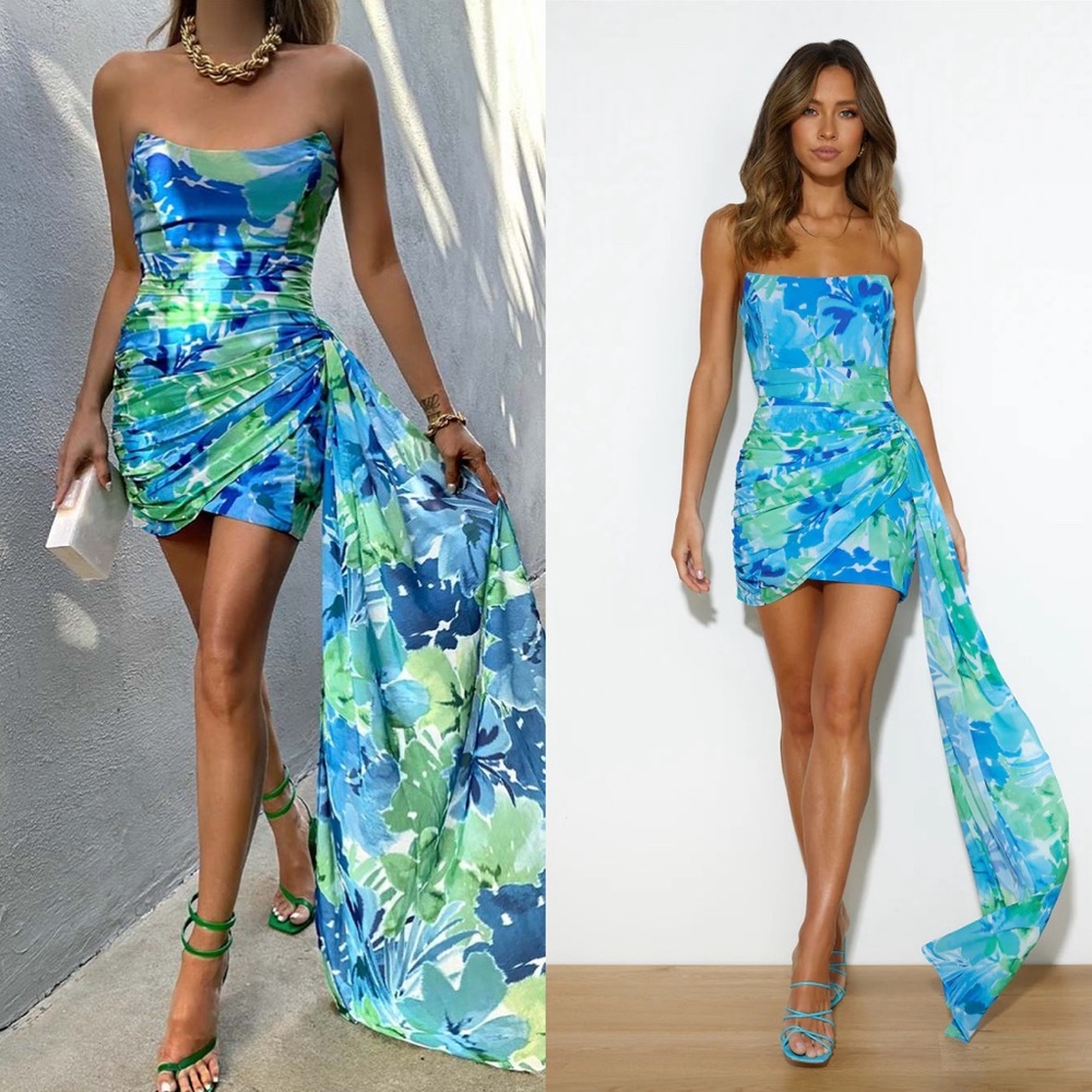 Runaway Zayla Mini Dress Blue